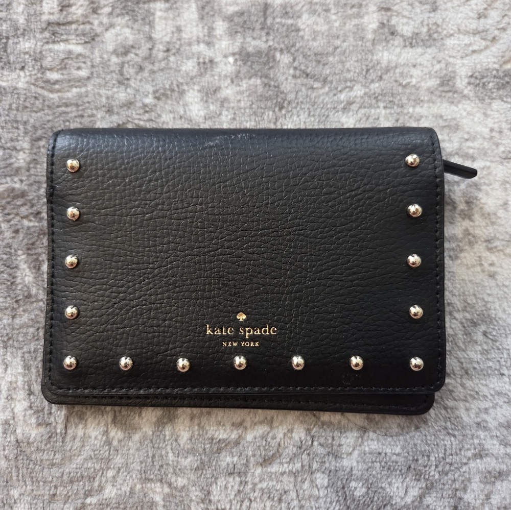Kate Spade Black Studded Wallet